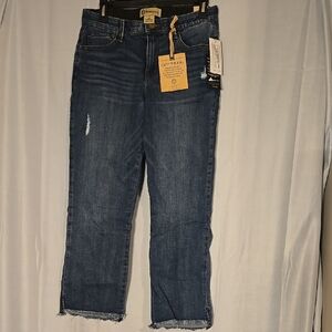 Women's Democracy Kick Flare Jeans Frayed Hem Size 8